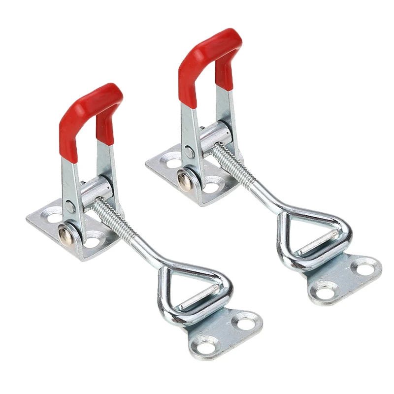 2 PCS Quick Toggle Clip Clamp Adjustable Metal Holding Capacity Latch Hand Tool Or Mechanical Operation