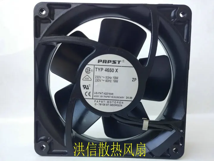 Ebmpapst TYP 4650X AC 230V 19 Вт 120x120x38 мм 2-контактный Сервер вентилятор охлаждения