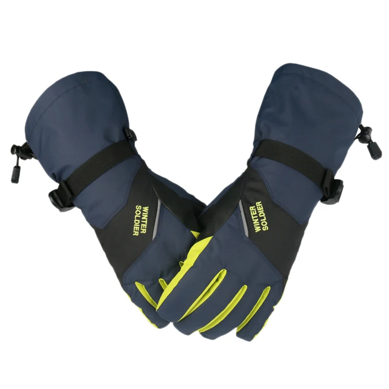 Лыжные перчатки, удлиненные, противоскользящие, для пресса, ветрозащитные, водонепроницаемые, дышащие, теплые, для пеших прогулок, велосипедные перчатки