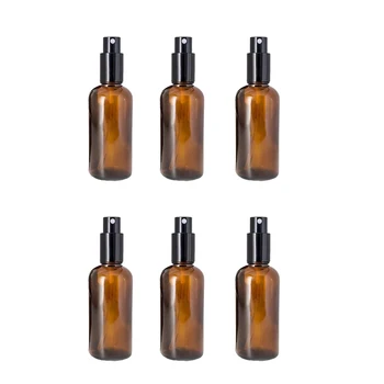 

6pcs Empty Spray Bottles Glass Perfume Sprayer Portable Makeup Holder Alcohol Spray Containers For Home Outdoor 100ml