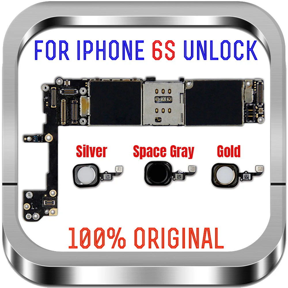 

Clean iCloud Unlocked motherboard Original Logic Boards for iPhone 6s motherboard with / without IOS Fingerprint Touch ID 32GB