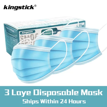 

10/30/50 Pcs Non-woven Disposable Face Mask 3-layer Hanging Ear Filter Dust Proof Safety Mask mouth