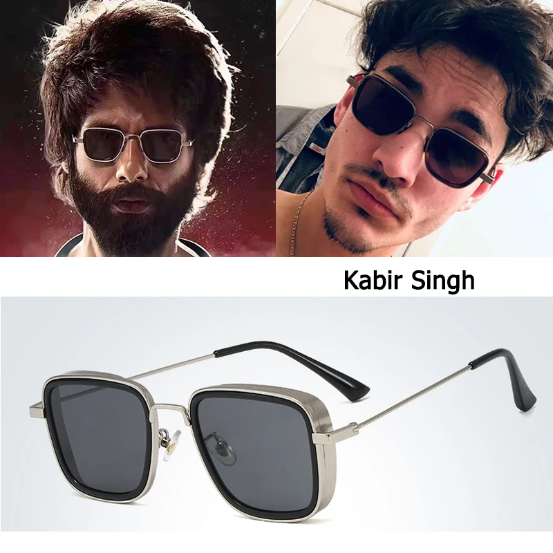 DPZ Новая мода Kabir Singh стимпанк стиль авиационные мужские солнцезащитные очки