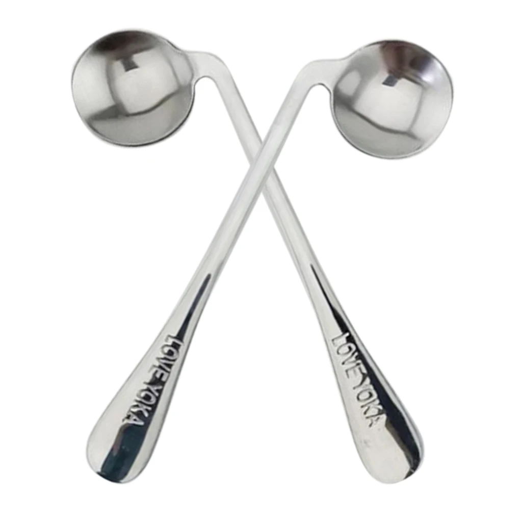 2pcs Adaptive Utensils Right Left Handed Angled Curved Spoons Set for Elder Paitents 