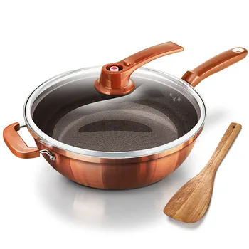 

EGGER vacuum frying pan non-stick pan oil-free smoke pot iron pan household induction cooker universal pan kitchen utensils