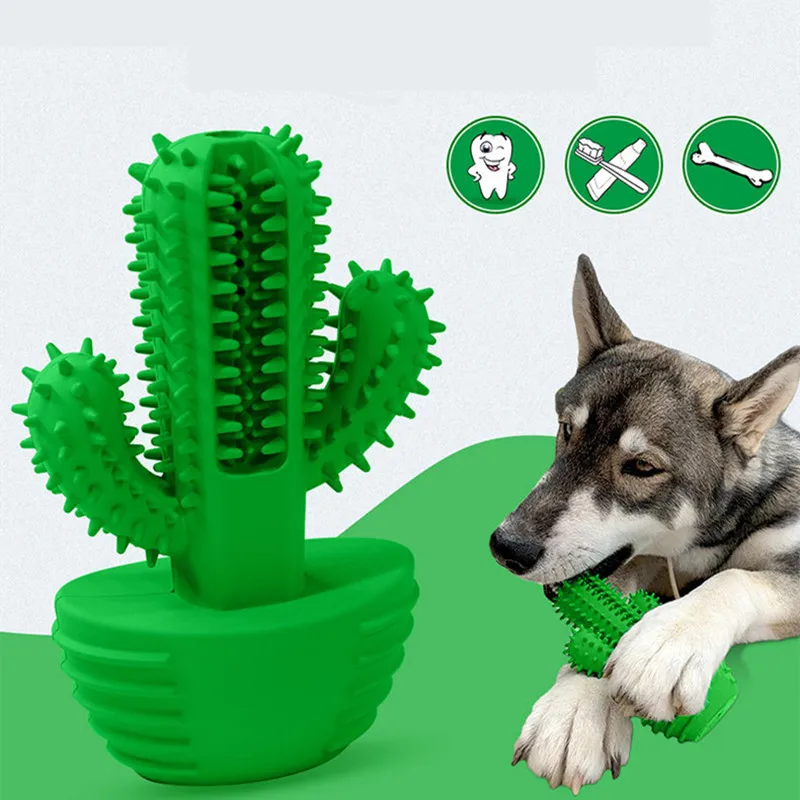 

Dog Toothbrush Stick with Finger Dog Toothbrush - Dental Care Brushing Stick Natural Rubber Bite Resistant Chew Toys 23 AugO2