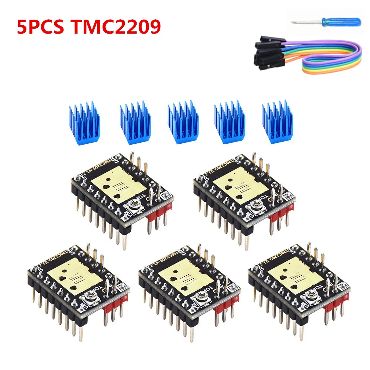 Драйвер шагового двигателя bigtreetech tmc2209 uart TMC 2209 модуль для Ramps 1 4 защиты ЧПУ ender3 |