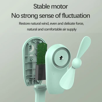 

Mini Handheld Fan Folding Table Fan with 360° Rotatable Flexible Stand Mute Rechargeable Use For Stroller Bike Camping Outdoor