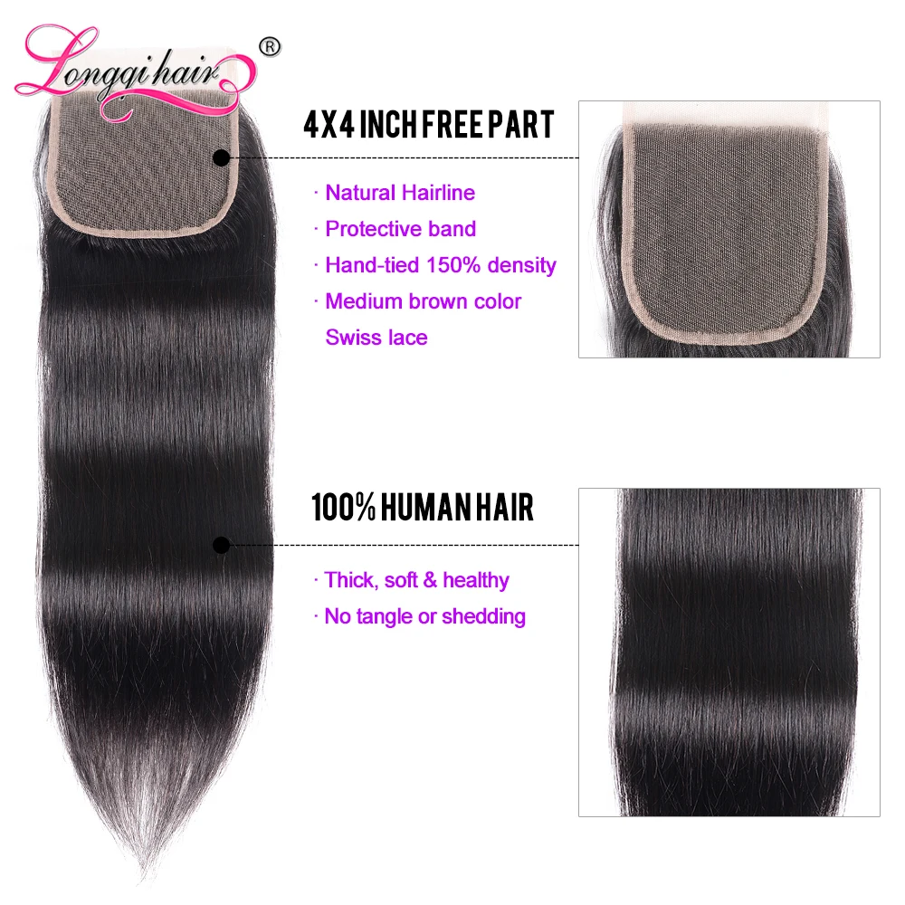 Malaysian-Straight-Hair-Bundles-with-Closure-Remy-Human-Hair-3-Bundles-With-Closure-Longqi-Hair-Vendor