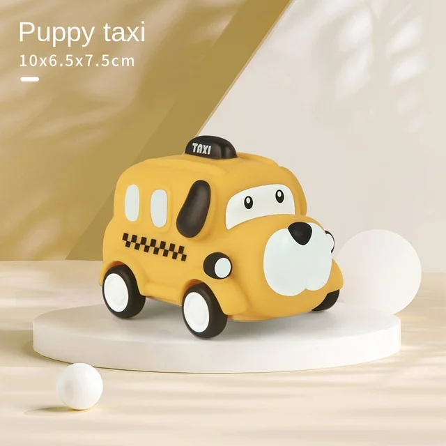 Montessori Baby Car Toys For Kids From 1 To 2 Years Toddler Birthday Gift Car For Babies Boy Children Child Educational Cars Toy -puppy taxi
