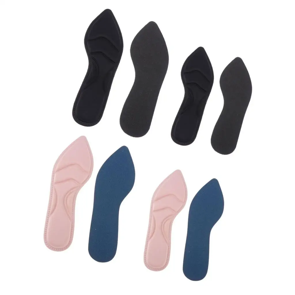 4 Pieces Breathable Foam Insole Universal Chest of Drawers Sport Models Shock Absorbers for Daily Use Man Woman Pads