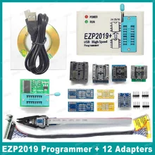 Preço de fábrica! Computador, versão mais nova ezp2019 spi programador de alta velocidade usb com suporte 24 25 93 eeprom 25 flash bios chip + 5 soquete