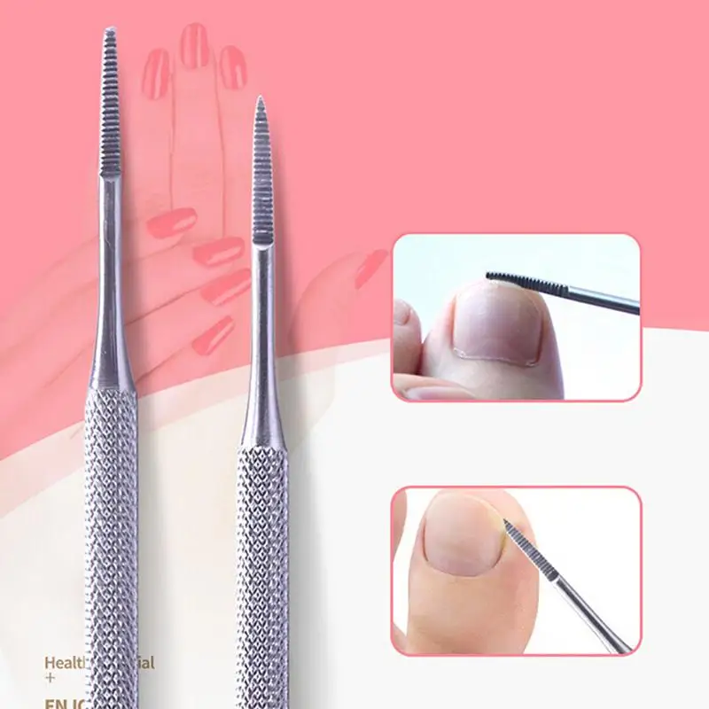 

Toe Nail File 1pcs Double-end Pedicure File Satin Edge Ingrown Toe Nail Lifter Nail Art Supplies Finger Toe Maintenance Tool