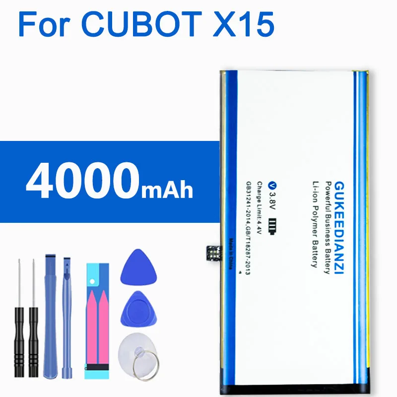 Новый чехол для CUBOT X15 высокое Ёмкость Батарея 4000 мАч Сменный запасной