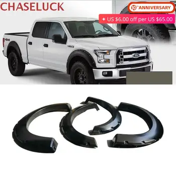 

For Ford F150 RAPTOR 2015-2018 Fender Flares Wheel Cover Mud Guard Protector Splash Protection Mudguard Pocket Rivet Style 4PCS