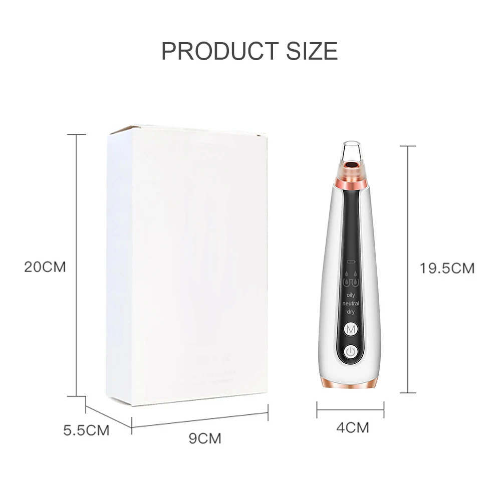 Acne Remover Blackhead Beauty Supply Face Cleaner Black Head Removal 6 Treatment Heads Acne Removing Apparatus