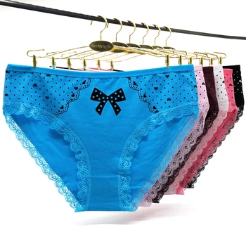

Wholesale Women's Clothing High-Rise Solid Color Women Plus Size 2XL 3XL 4XL Cotton Briefs Panties 89360