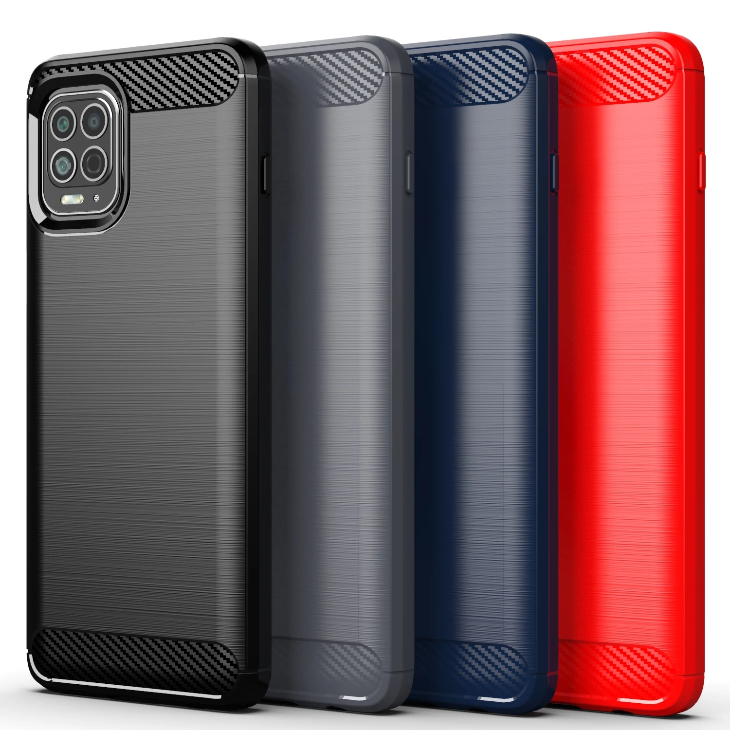 

Чехол для Motorola Moto Edge S, чехол для Moto Edge S, противоударный бампер, Мягкий ТПУ резиновый чехол из углеродного волокна для задней панели телефона Moto Edge S