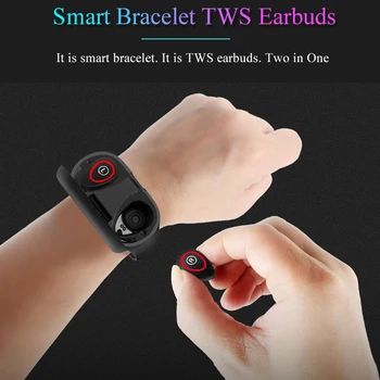 

2 in 1 Heart rate Blood Pressure Monitor Sports Band Smart Bracelet Bluetooth Earphone Smartwatch Smart Band Fitness Tracker