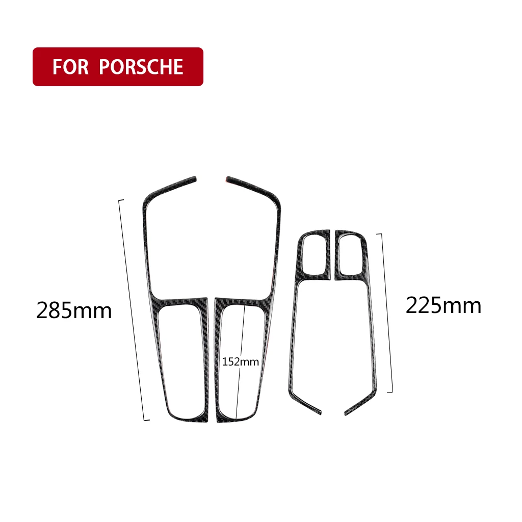 Подходит для Porsche Macan аксессуары 2016Car углеродного волокна декоративная чашка воздуха на выходе окно Кнопка панель для автостайлинга - Название цвета: G