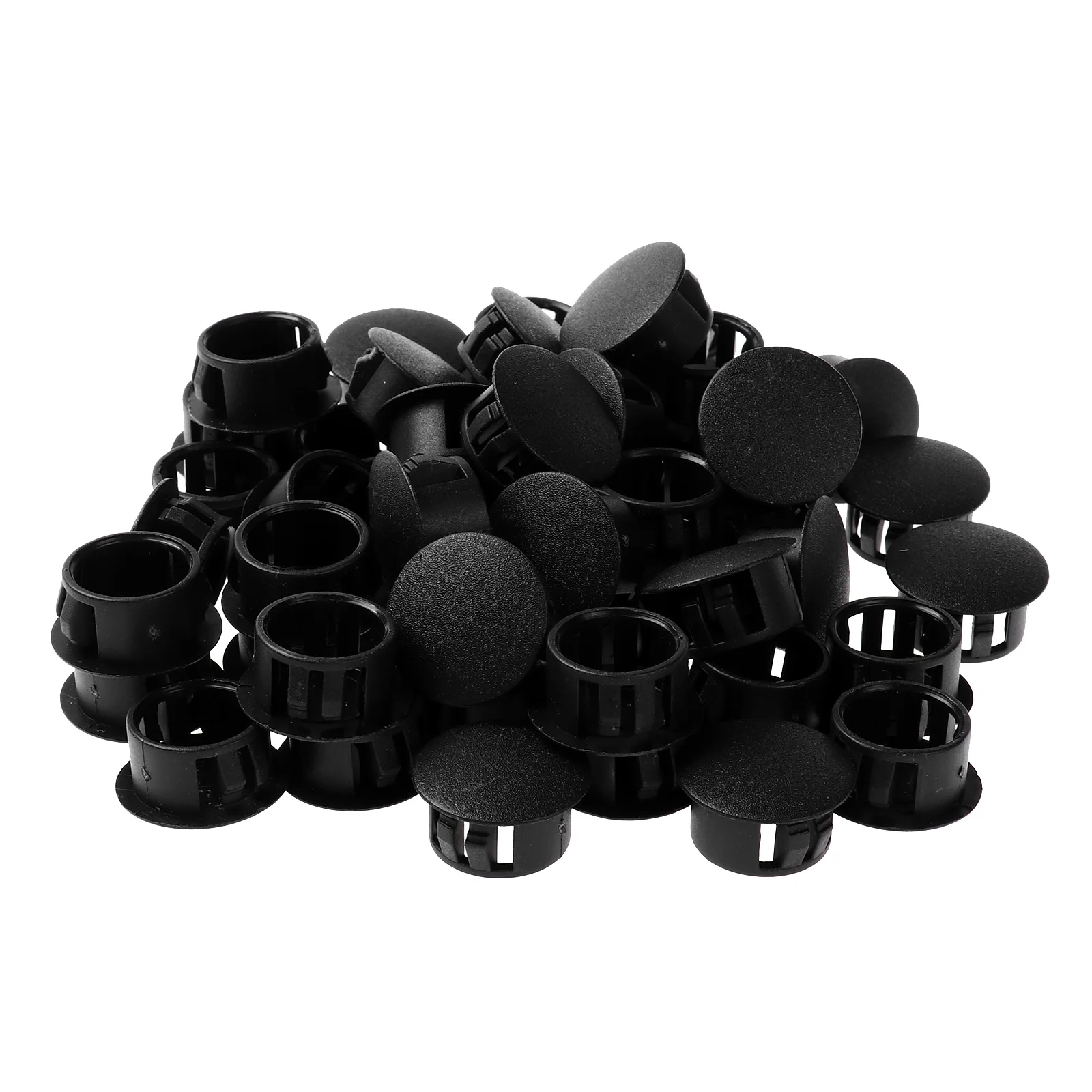 Details about   50Pcs  Plastic Hole Plug Snap-Type Screw Caps Cover for Furniture Tube Chair Leg 