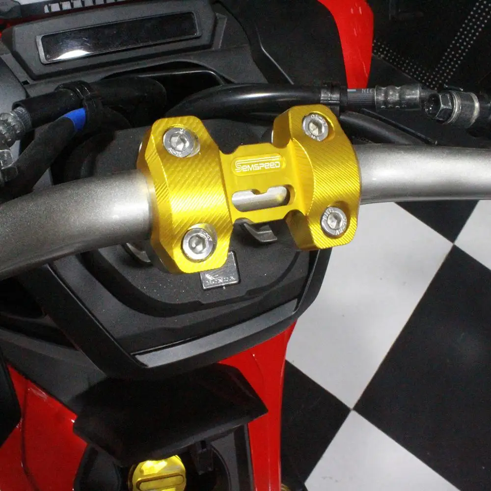 SEMSPEED с логотипом, модифицированный зажим для крепления на ручке для Honda adv150 ADV 150, крепление на руль мотоцикла, верхняя крышка