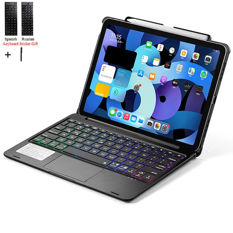 Сенсорная панель с подсветкой клавиатура для iPad Air 4 10 9 дюйма 2020 беспроводной
