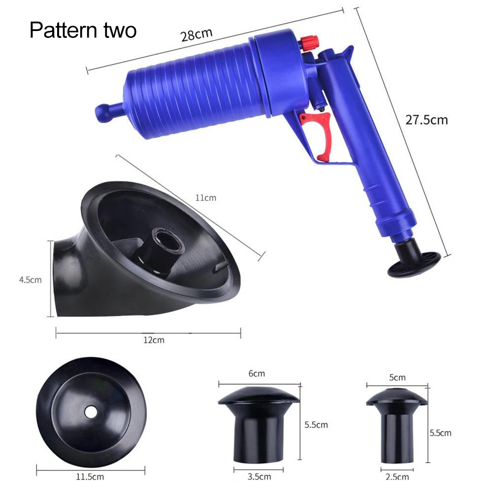 Мощный ручной распылитель воздуха высокого давления, дренажный бластер/пистолет-насос/очиститель/открывалка для унитаза