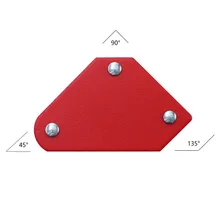 1pc 9LBS Welding Magnetic Holder Welding Positioner  Magnet Corner Arrows Welding Holder Tool 45/90/135 degrees