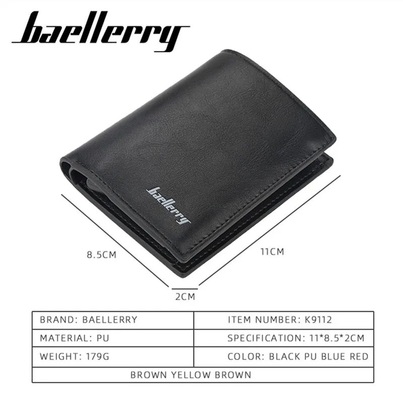 Baellerry rfid держатель для кредитных карт из алюминиевого сплава PU кожаный бумажник