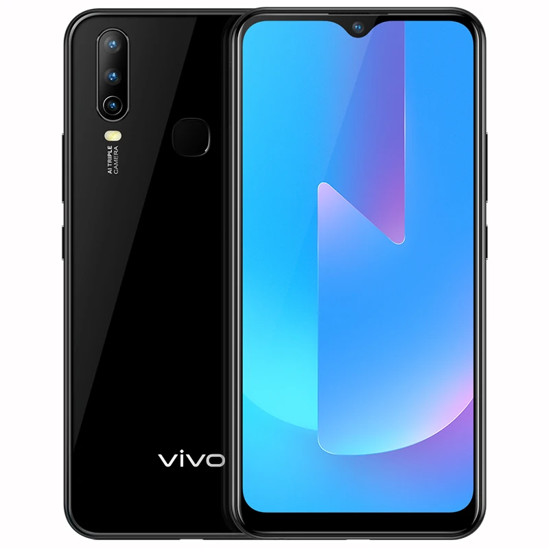 Black vivo U3x Celular 6,35 дюймов экран 3g 32G Snapdragon665 5000 мАч батарея мобильные телефоны 18 Вт зарядка мобильный телефон android - Цвет: Black