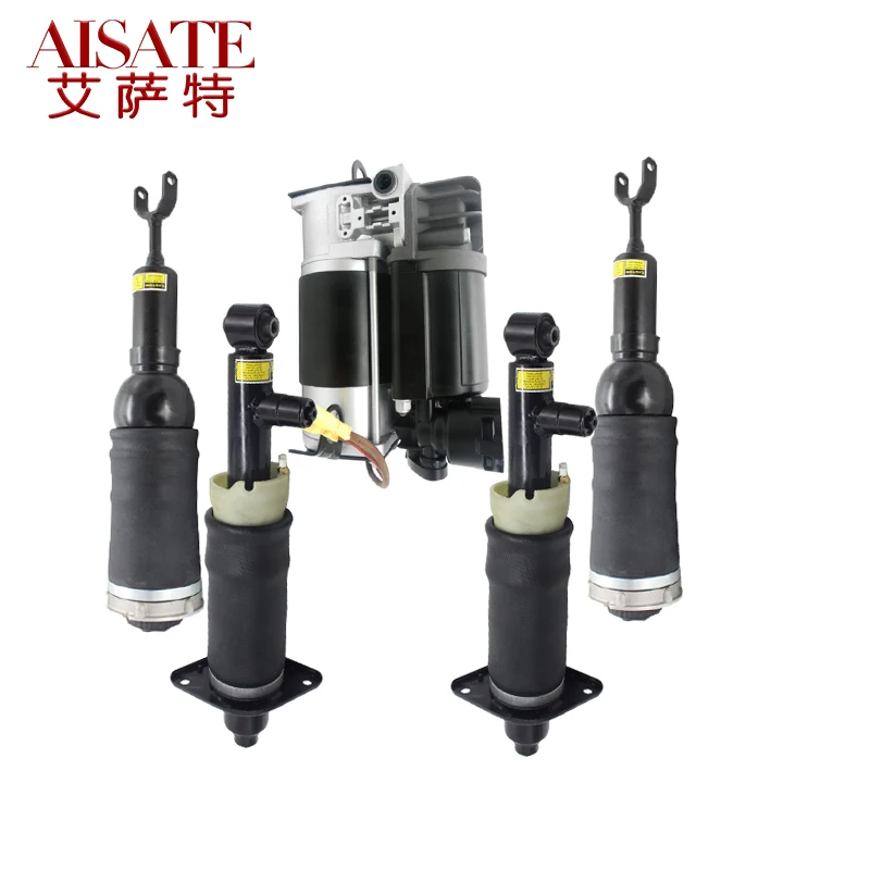 

5pcs/set Front Rear Air Suspension Shock Absorber Strut Air Compressor Pump for Audi A6 C5 Allroad Quattro 1999-2006 Air Shock