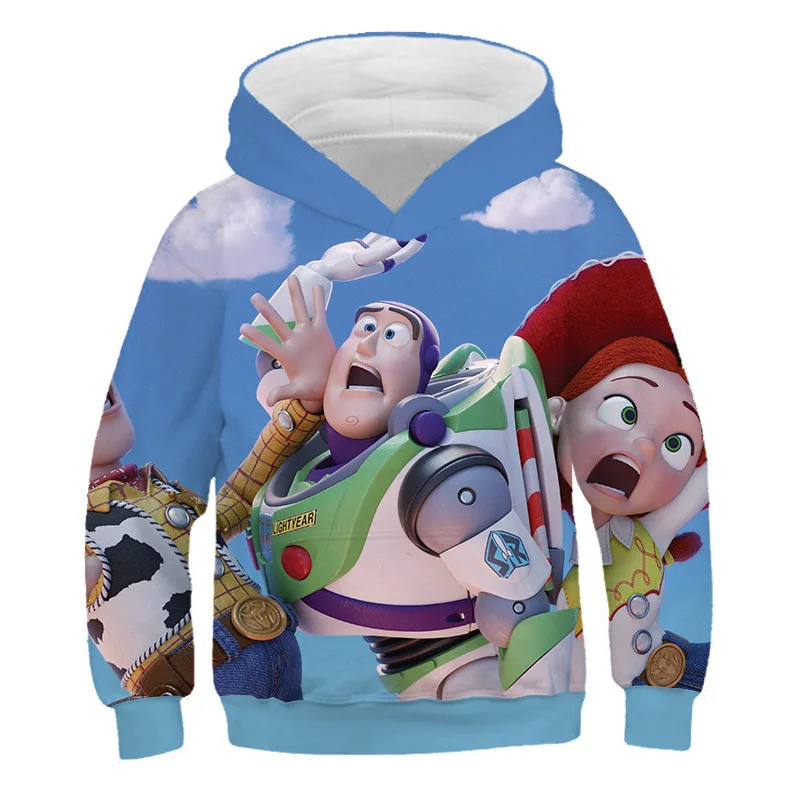 

2019 Autumn Kids Anime Game 3D Hooded Sweatshirts Boys Girls Toy Story Season 4 Printed Hoodies Children Fashion Pullover Tops