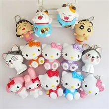 Напрямую от производителя распродажа классический виниловый мультфильм кукла карандаш пол Франк брелок-котенок кулон оптом