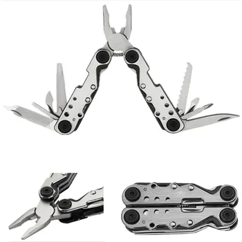 

10 In 1 Outdoor Pliers Multifunctional Folding Combined Screwdriver Pocket Camping Survival Tools EDC Gear For Hunting Hiking