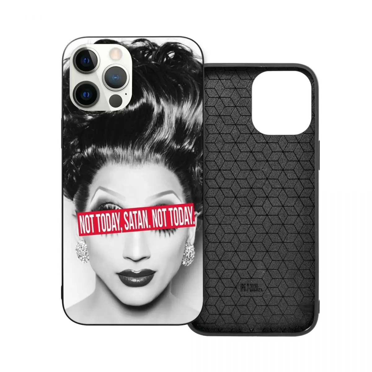 Not Today Satan. PC Glass TPU Phone Bumper for iPhone 13 12 11 Xs Xr X Pro Max Mini 7 8 Se2 Plus 6 6S | Мобильные телефоны и
