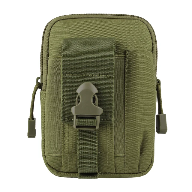 Tactical Molle Holster Universal Holster Military Waist Bag Waist Pack Waist Bag Pouch Wallet Phone Case Green