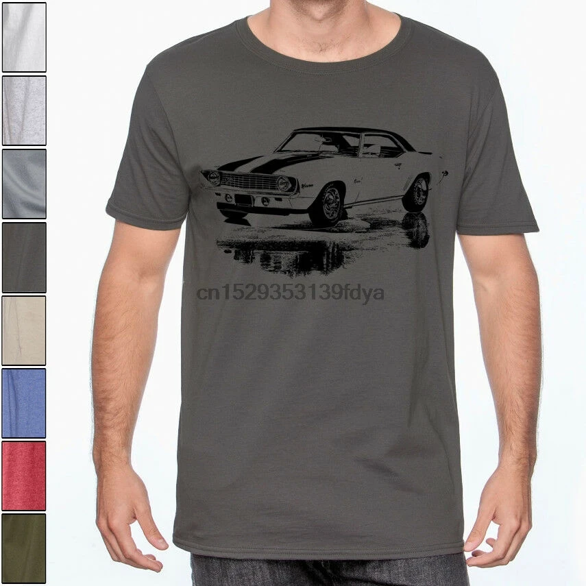 1969 CAMARO Z28 Soft T-Shirt American Classic Muscle Car Multiple Colors Sizes | Мужская одежда