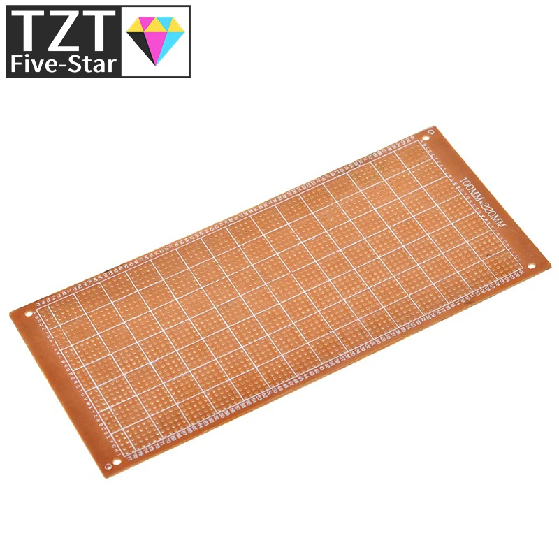 TZT 1/3 Stück 10x22cm 10*22CM Modul DIY Bakelit-Platte Prototyp-Board Einseitige Kupferplatte 10x22 – Detail 5