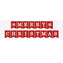Рождество буквами флаг MERRY подвески для рождественской вечеринки флаг класса дома праздничные украшения Искусство латте
