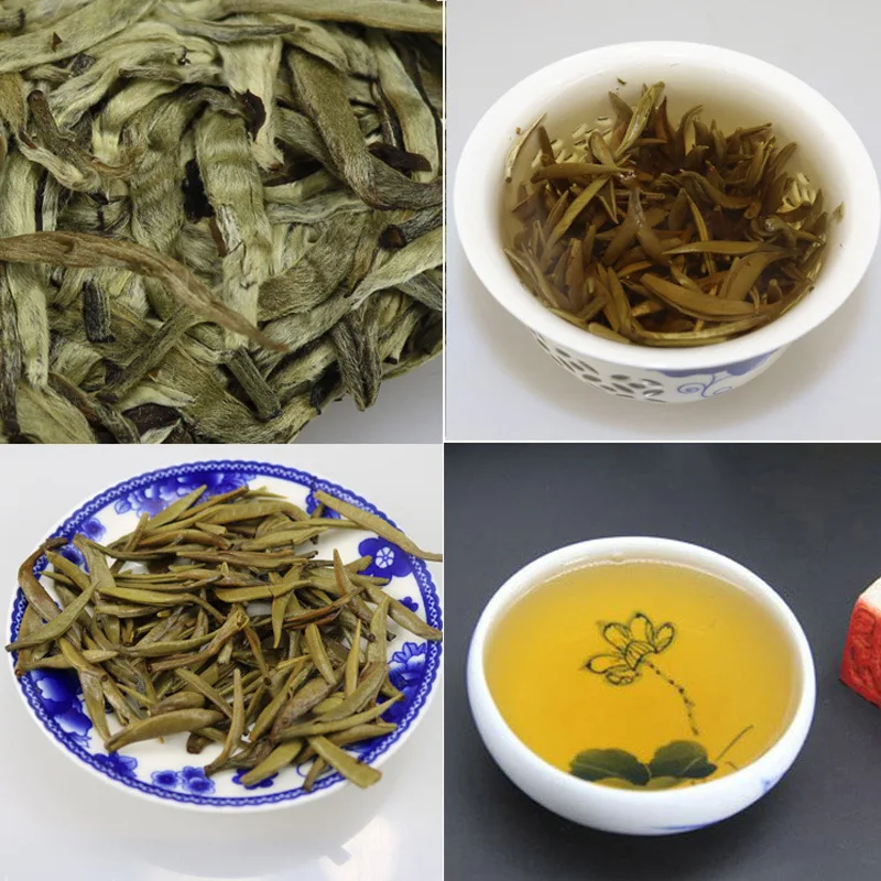 350 г высокое качество белый чай Китайский Фуцзянь фудинг Baihaoyinzhen дикий старый зеленый пищевой чай понижение артериального давления Shoumei WHT11
