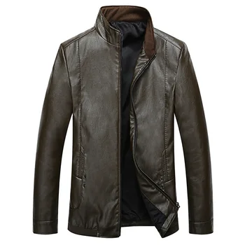 

Plus Fat plus Size Leather Coat Coat Male Autumn Fat Man Leisure Jacket Top Fat Man Large Size Fat Leather Jacket