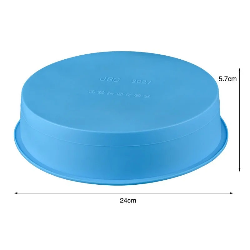 Круглая силиконовая форма для пирога форма антипригарная форма для выпечки конфеты Изготовление DIY Мыло Форма для украшения тортов случайный цвет