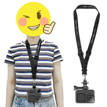 

For Gopro Hero 9 Neck Lanyard Sports Camera Protective Strap With Quick Release Buckle Neck Straps