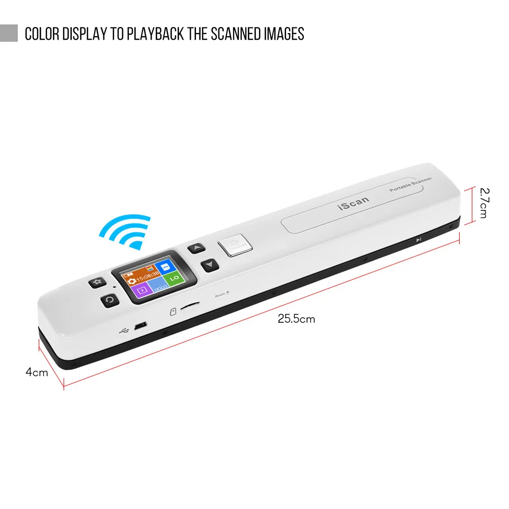 Wifi 1050DPI High Speed Portable Wand Document 