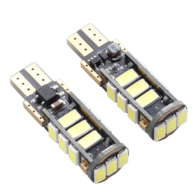 

2Pcs T15-15SMD5630 168/194/W5W Super Bright Car Reading Light Bulb Sign Night 200LM Door Open Warning Light Car Signal Light