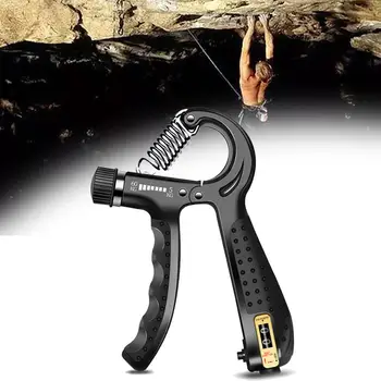 

Hand Grip Strengthener Adjustable Hand Gripper Exerciser Wrist Strengthener for Hand Workout PP body + TPR handle Rubber + Elect