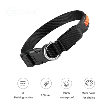 LED Dog Collar Luminous Pet Safety Stylish Flashing Glow 2