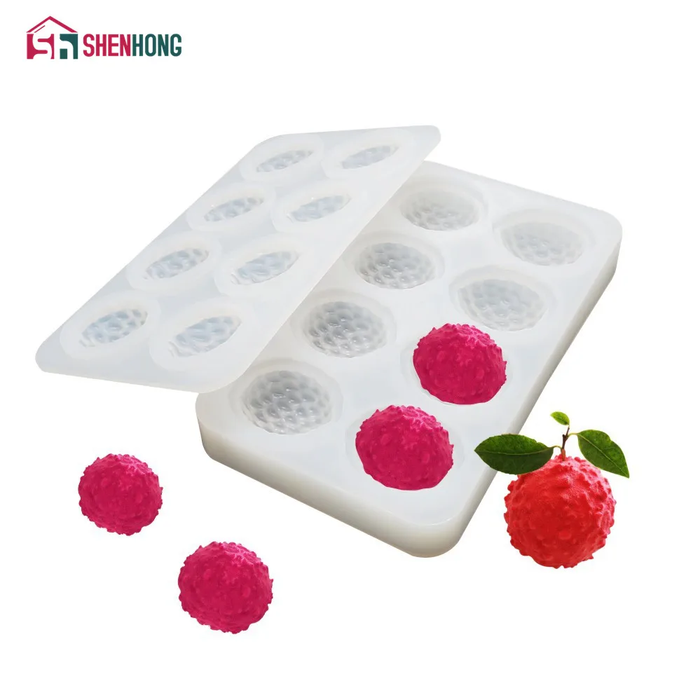 

SHENHONG Silicone Molds For Fruit Litchi Cake Decorating Molds For Baking Fondant Baking Tools Chocolate Candy Making Mould
