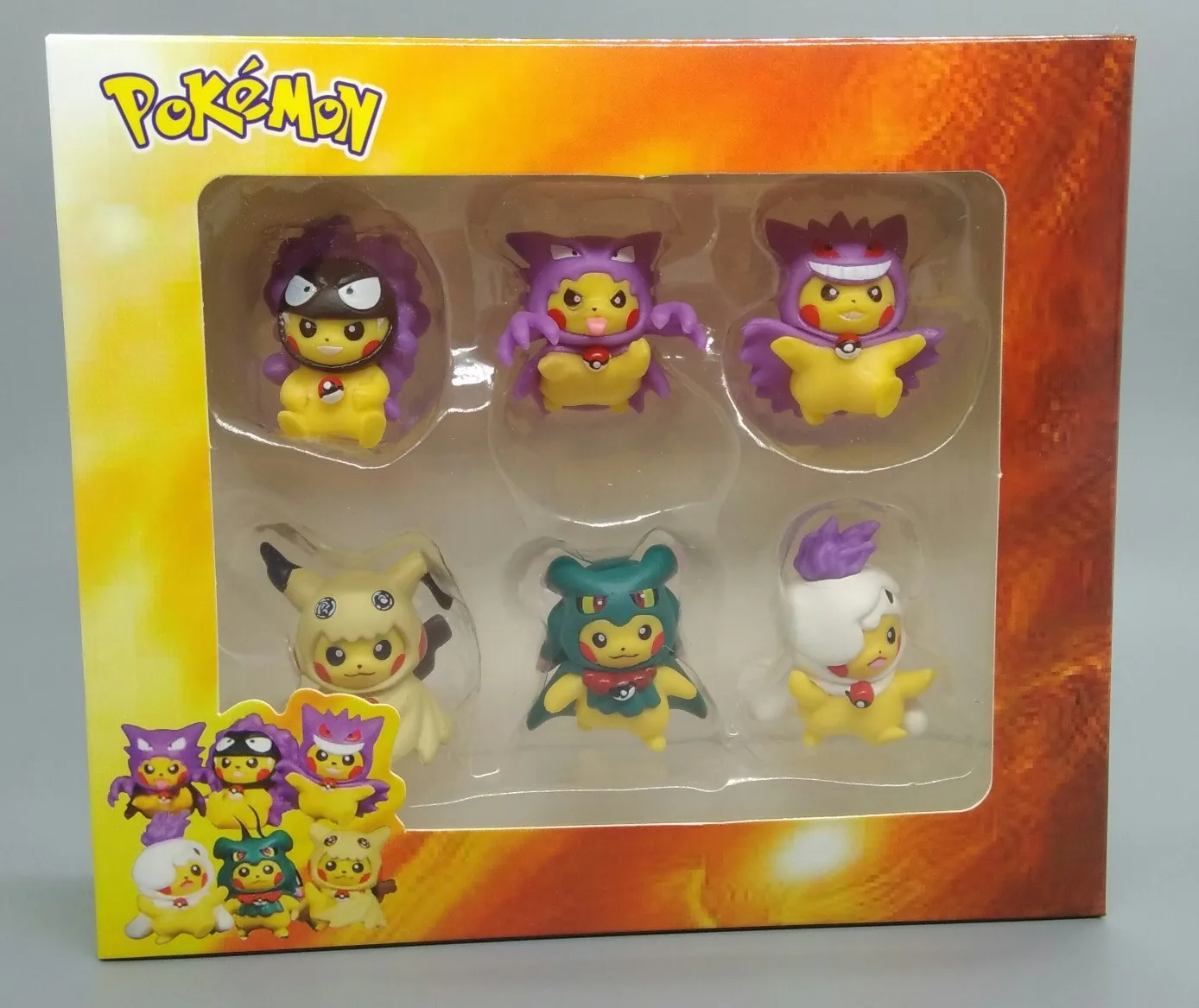 TAKARA TOMY Покемон фигура Пикачу брелок Аниме Модель Милая мультяшная сумка для
